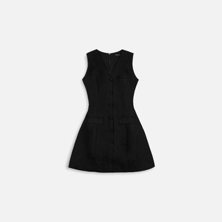 [Best Seller] Đầm Nữ Ngắn Linen Vneck Buttons, Chất Vải Linen Bột Thoải Mái, WDN114 SOME HOW STORE