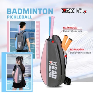 ZDK CL3, Túi Đựng Vợt Cầu Lông, Túi Thể Thao Đa Năng Đựng Được Vợt Pickleball,Tennis, Vải Oxford Dày