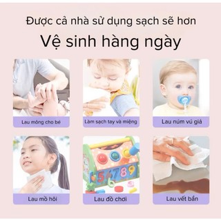 【6 GÓI 600 TỜ】Khăn Ướt PERFECT LADY Không Cồn Không Parabens Cao Cấp Dành Cho Bé