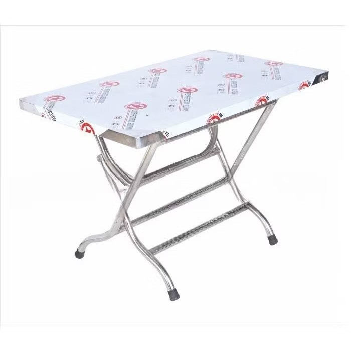 🔥 BÀN INOX CHỮ NHẬT GẤP GỌN – TIỆN LỢI, BỀN ĐẸP 🔥