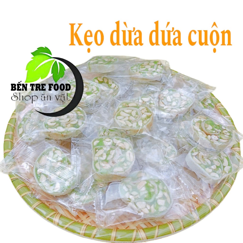 ( ĐẶC SẢN BẾN TRE) 1KG KẸO DỪA DỨA ĐẬU PHỘNG KIÊN LONG- ĐẶC SẢN BẾN TRE SHOP