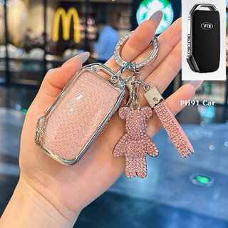 (3 Nút Sừơn ) Ốp khoá Samartkey KIIA Cerato 3 nút 2019-2022