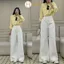 Quần jean Hari màu Be Trắng Ống Rộng Tôn Dáng Cạp Cao Unisex