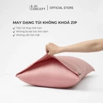 Combo Ruột Gối nằm Luxury và Vỏ Gối nằm lụa Tencel 60s cao cấp AOICONCEPT size 50x70cm màu trơn Hỗ trợ giấc ngủ — ảnh 2