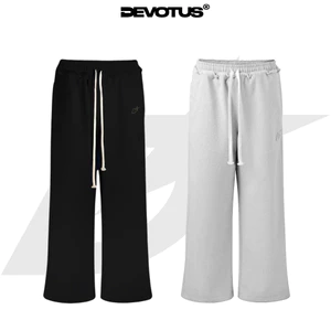Quần Dài Nỉ chân cua 450gsm Phối rách lưng Devotus Local Brand Unisex - SWEATPANTS THÊU 3D