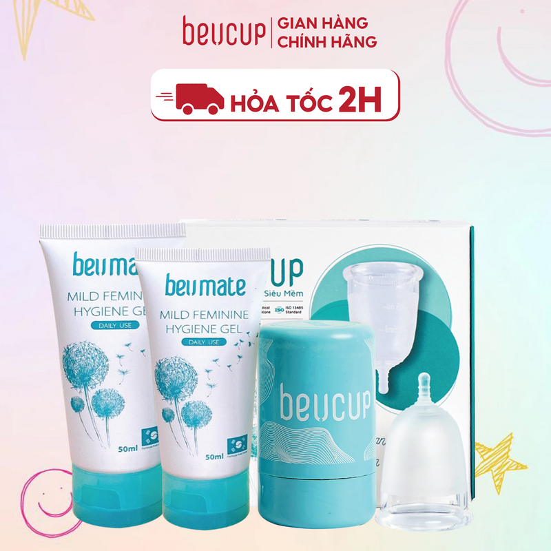 Ảnh [Độc quyền Livestream] Cốc Nguyệt San BeUcup Silicol Y Tế Wacker Đức Siêu Mềm, Đạt Chuẩn FDA Hoa Kỳ 3