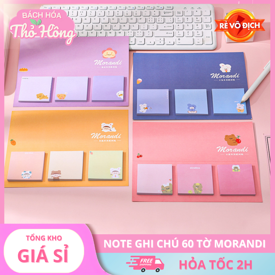 Note ghi chú 60 tờ Morandi