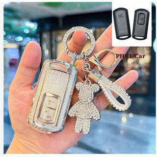 Combo Ốp Khoá smartkey TPU Cao Cấp HÔNĐA (2Nút Lớn) AB Vario 150 Vision 2018-2020  Lead  Cao Cấp