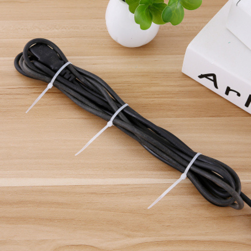 Túi dây rút nhựa trắng đen 250gam chất lượng cao, bịch 250g dây thít nhựa dẻo dai, thít chặt