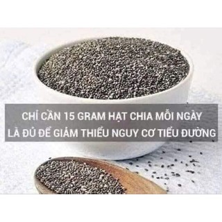500gr Hạt Chia Đen hữu cơ - hàng nhập khẩu ,giàu Omega 3 và chất xơ giàu dinh dưỡng tốt cho sức khỏe.