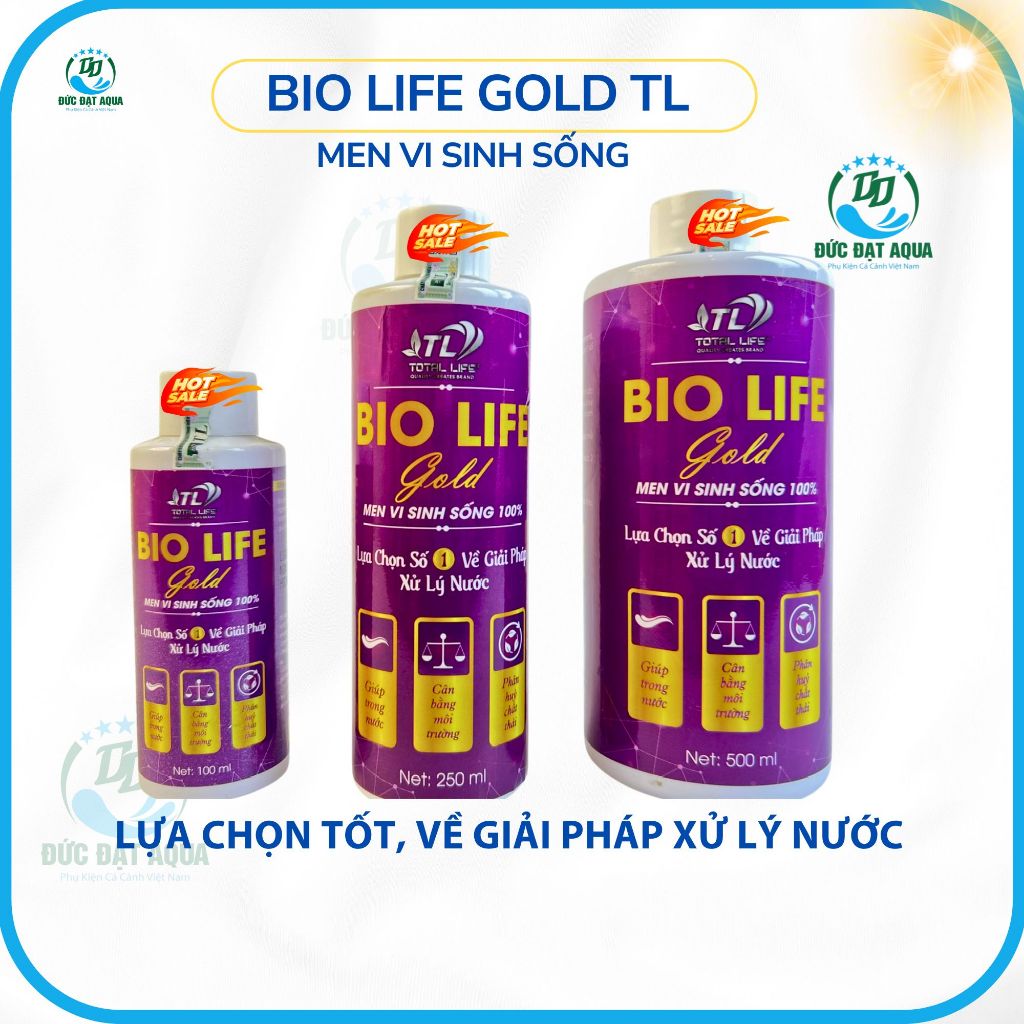 Vi sinh sống LT biolife gold làm trong nước phân hủy chất thải cân bằng môi trường cá cảnh thủy sinh