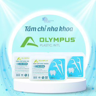 ( 12 Hộp tặng 1 hộp 50c) Tăm chỉ nha khoa Olympus cao cấp | Hàng chính hãng | hàng Việt Nam loại 1
