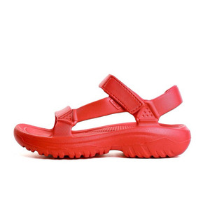 Dép quai ngang bigsize nam nữ sandal quai hậu Teva màu đỏ cao su đúc chống thấm nước siêu êm nhẹ , Dép thời trang
