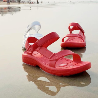 Dép quai ngang bigsize nam nữ sandal quai hậu Teva màu đỏ cao su đúc chống thấm nước siêu êm nhẹ , Dép thời trang