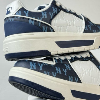Giày thể thao bigsize nam nữ mùa hè MLB MY chunky độn đế tăng chiều cao êm nhẹ màu xanh navy, sneaker thời trang vnxk