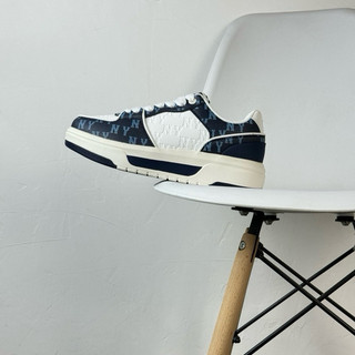 Giày thể thao bigsize nam nữ mùa hè MLB MY chunky độn đế tăng chiều cao êm nhẹ màu xanh navy, sneaker thời trang vnxk