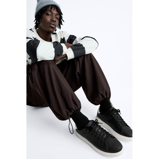 Giày da nam thể thao Zara màu đen độn đế tăng chiều cao chính hãng big size, sneaker thời trang siêu nhẹ