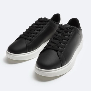 Giày da nam thể thao Zara màu đen độn đế tăng chiều cao chính hãng big size, sneaker thời trang siêu nhẹ