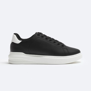 Giày da nam thể thao Zara màu đen độn đế tăng chiều cao chính hãng big size, sneaker thời trang siêu nhẹ