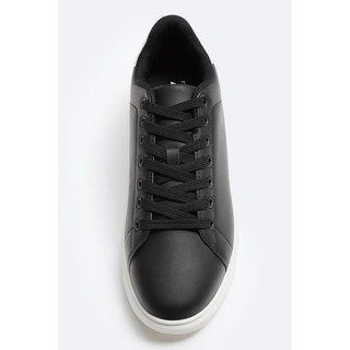 Giày da nam thể thao Zara màu đen độn đế tăng chiều cao chính hãng big size, sneaker thời trang siêu nhẹ