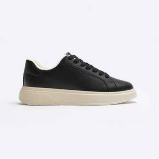 Giày thể thao sneaker bigsize nam mùa hè Zara màu đen độn đế tăng chiều cao chính hãng big size
