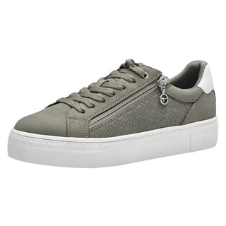 Giày thể thao sneakers nam nữ Tamaris chính hãng mầu rêu kéo khoá siêu êm nhẹ