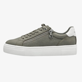 Giày thể thao sneakers nam nữ Tamaris chính hãng mầu rêu kéo khoá siêu êm nhẹ