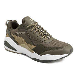 Giày thể thao sneaker bigsize nam mùa hè Topper dư xịn chính hãng màu xanh rêu êm nhẹ, giày đi bộ chạy bộ tenis