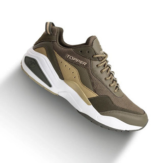 Giày thể thao sneaker bigsize nam mùa hè Topper dư xịn chính hãng màu xanh rêu êm nhẹ, giày đi bộ chạy bộ tenis