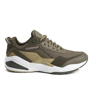Giày thể thao sneaker bigsize nam mùa hè Topper dư xịn chính hãng màu xanh rêu êm nhẹ, giày đi bộ chạy bộ tenis