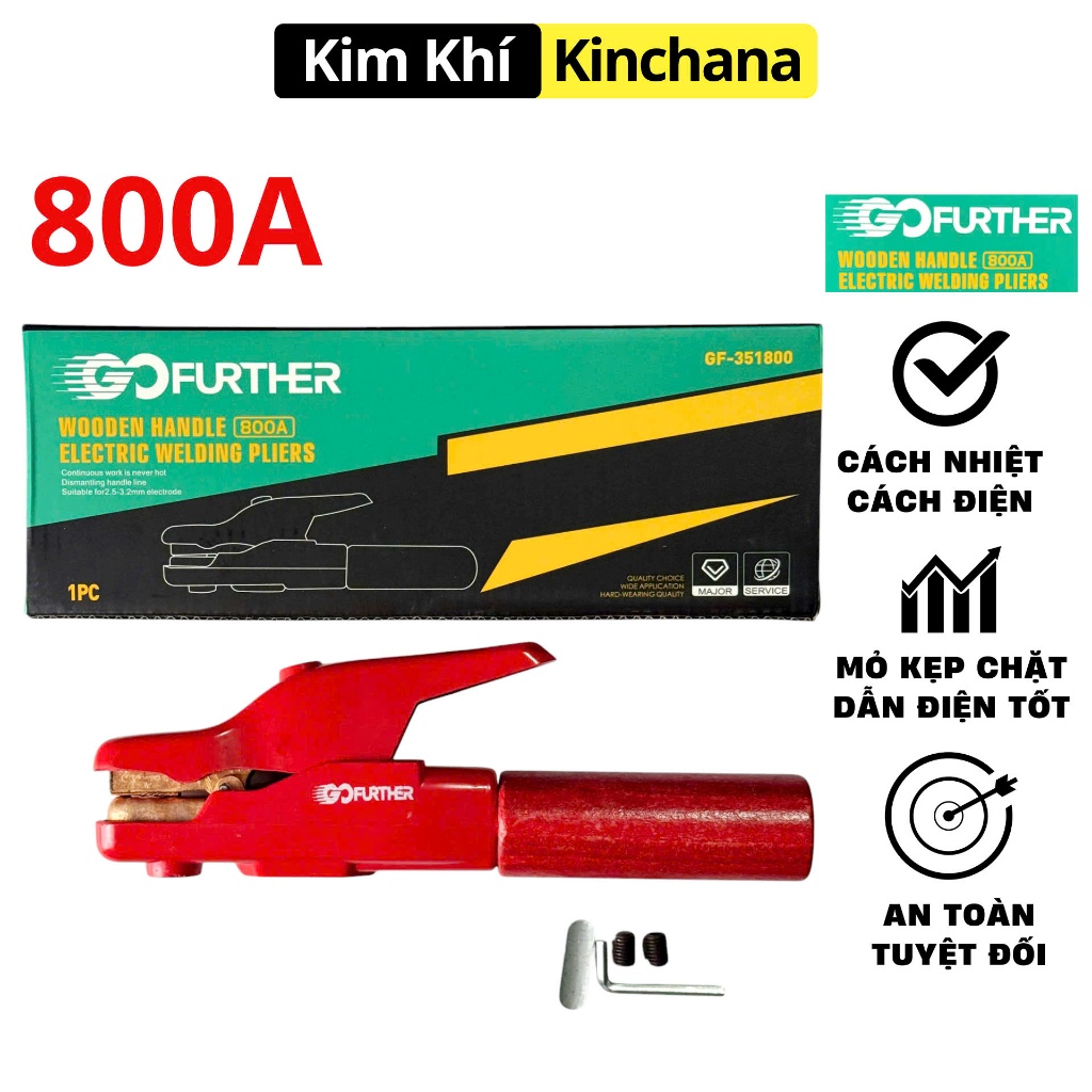 Kìm Hàn Cán Gỗ Chính Hãng Gofuther Chịu Nhiệt 800A | Shopee Việt Nam