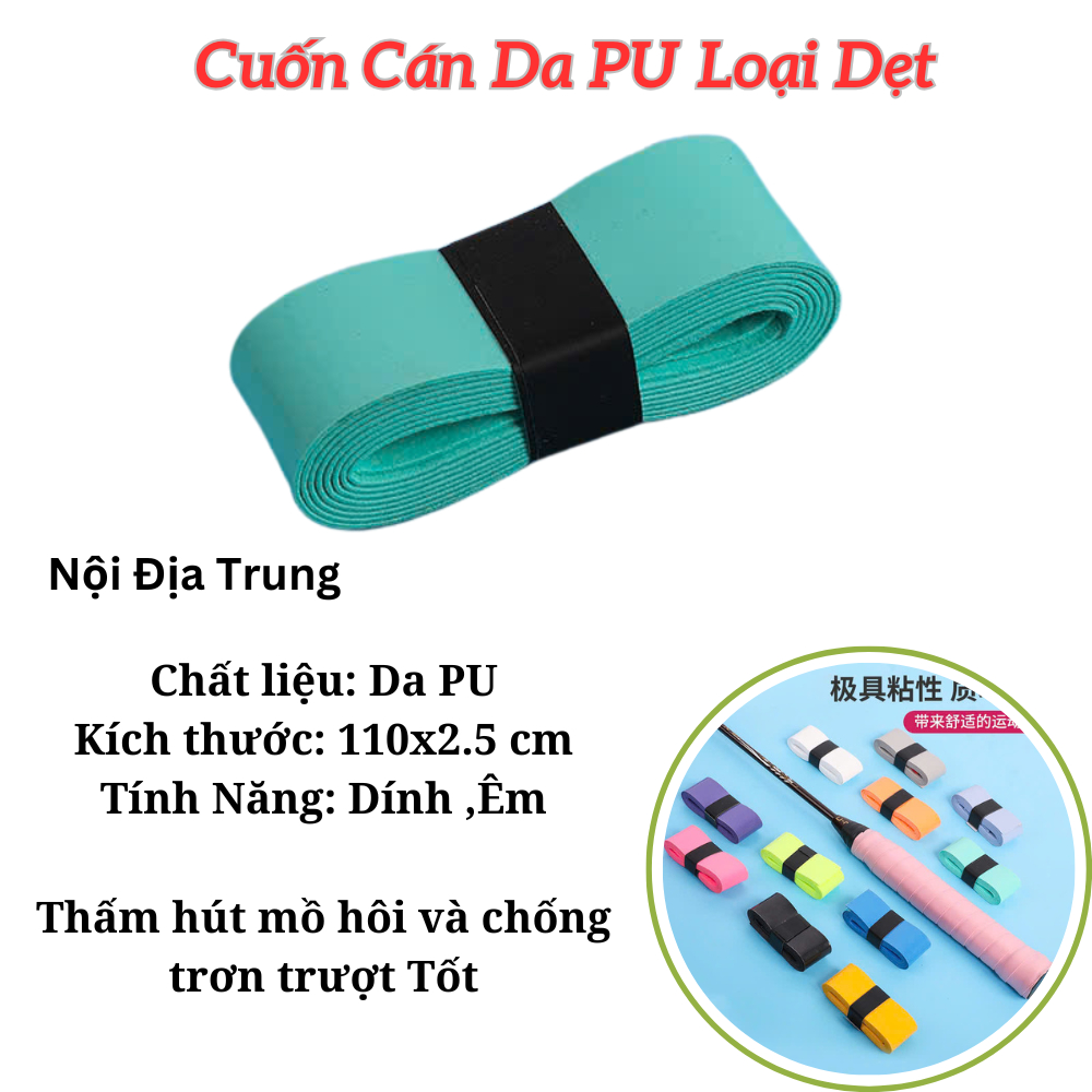 Cuốn cán vợt Pickleball, Cầu lông, Tennis loại Rẻ Bền Đẹp da pu Mềm Êm Dính nhà phân phối Top1 VN