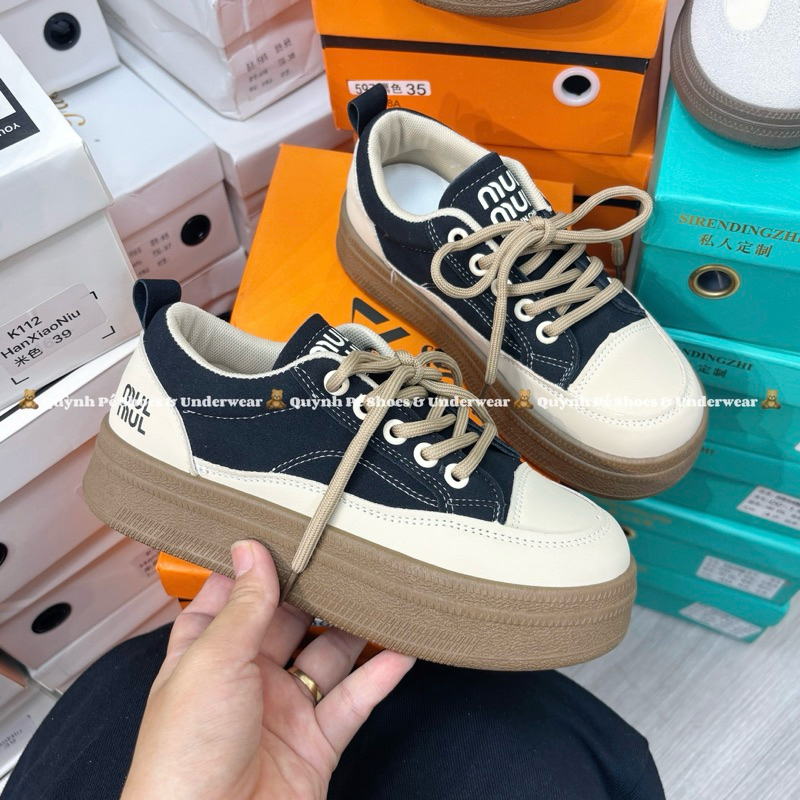 GIÀY THỂ THAO MỜIU MỜIU ĐẾ CAO 3CM FULLBOX