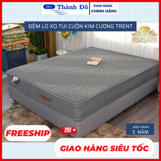 Đệm lò xo túi cuộn kim cương cao cấp TRENT thiết kế nhỏ gọn,hàng chính hãng bảo hành 5 năm