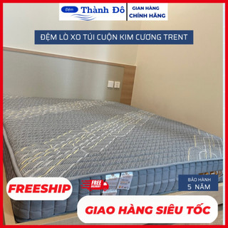 Đệm lò xo túi cuộn kim cương cao cấp TRENT thiết kế nhỏ gọn,hàng chính hãng bảo hành 5 năm
