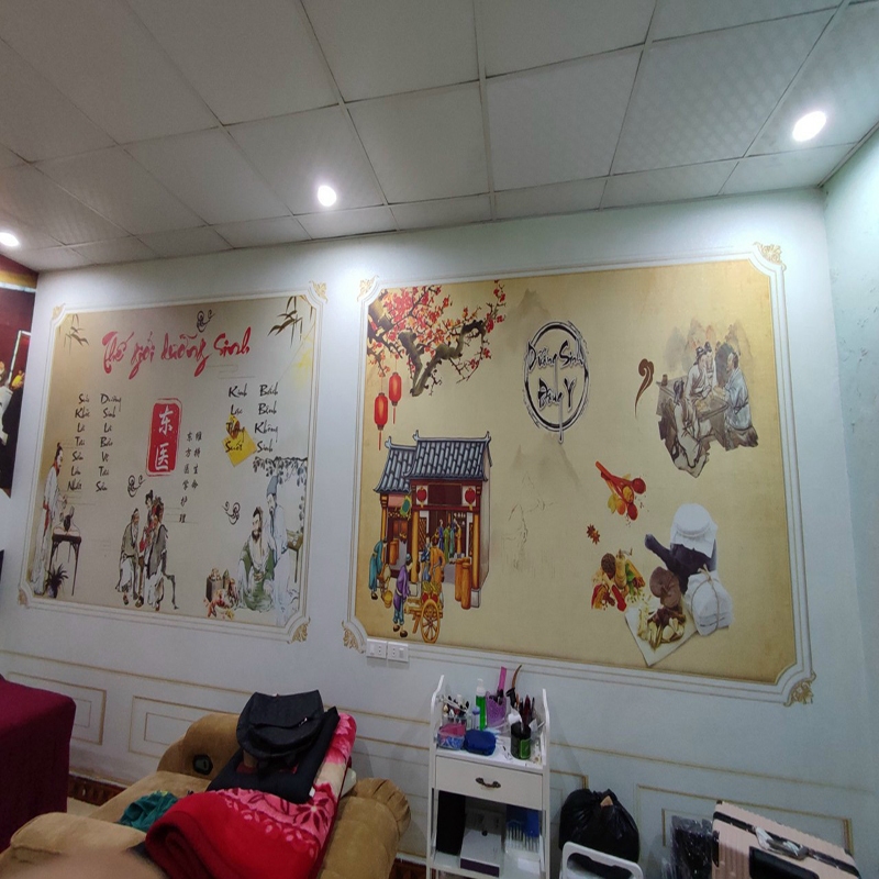 Tranh Tường 3D Bàn Thờ Cửu Huyền Thất Tổ, Hoành Phi Câu Đối Mẫu Đẹp In Vải Lụa Cao Cấp