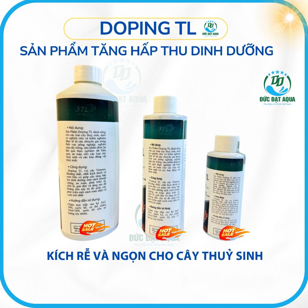 Doping TL sản phẩm tăng hấp thu dinh dưỡng, kích rễ và ngọn cho cây thuỷ sinh cho cây phát triển tốt 2