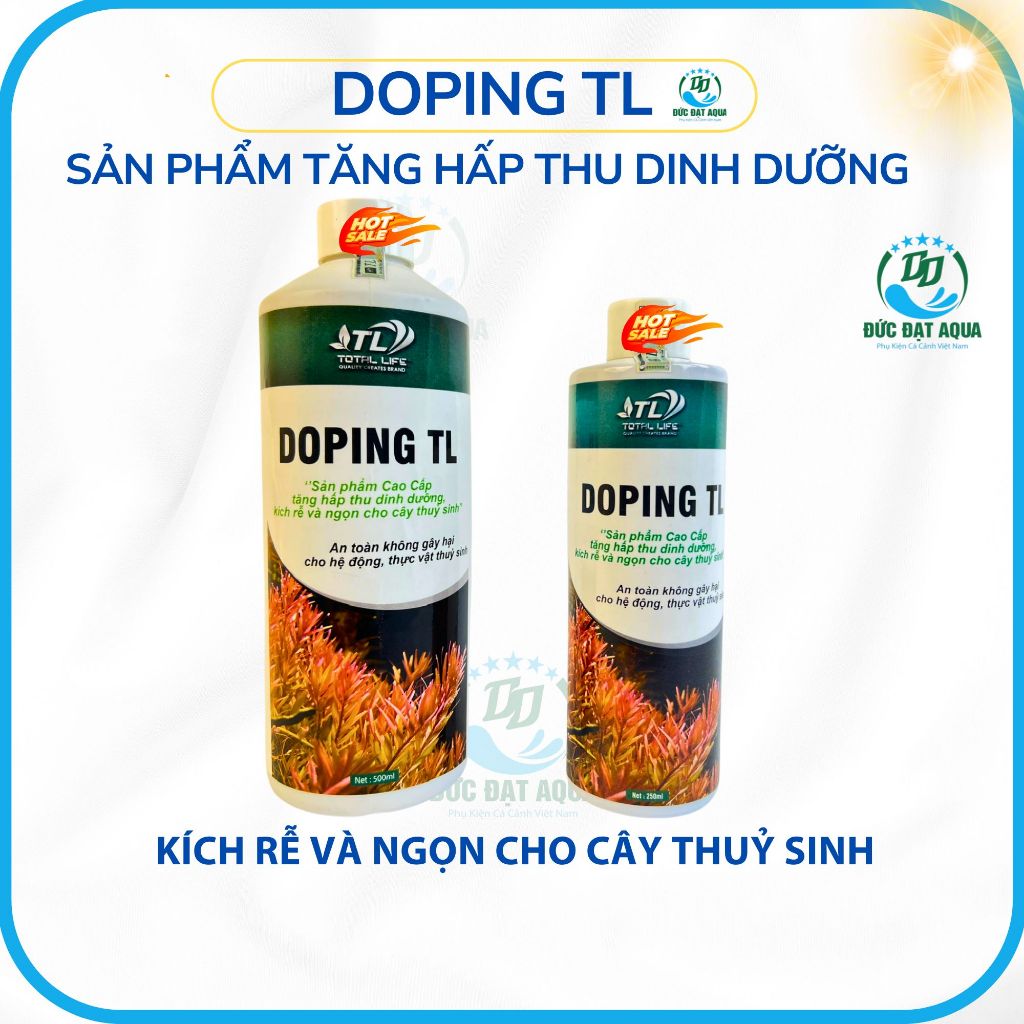 Doping TL sản phẩm tăng hấp thu dinh dưỡng, kích rễ và ngọn cho cây thuỷ sinh cho cây phát triển tốt 9