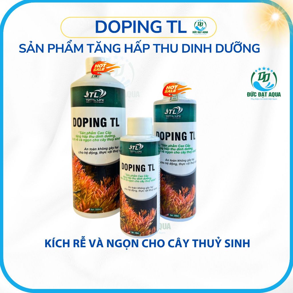 Doping TL sản phẩm tăng hấp thu dinh dưỡng, kích rễ và ngọn cho cây thuỷ sinh cho cây phát triển tốt 8