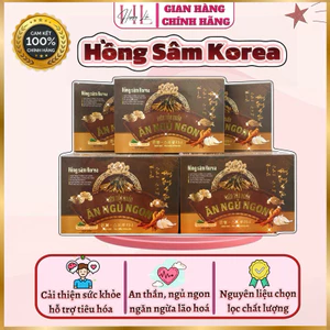 Viên Tảo xoắn ăn ngủ ngon Hồng Sâm Korea hỗ trợ an thần, tăng cường sức khỏe, giảm mệt mỏi