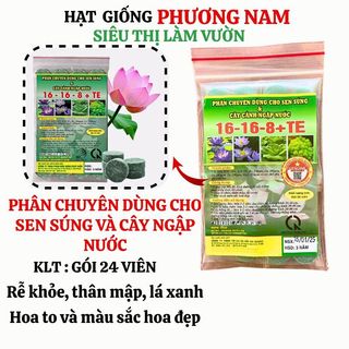 24 Viên - Phân Bón Ngập Nước Sen Súng Hp111 Phương Nam