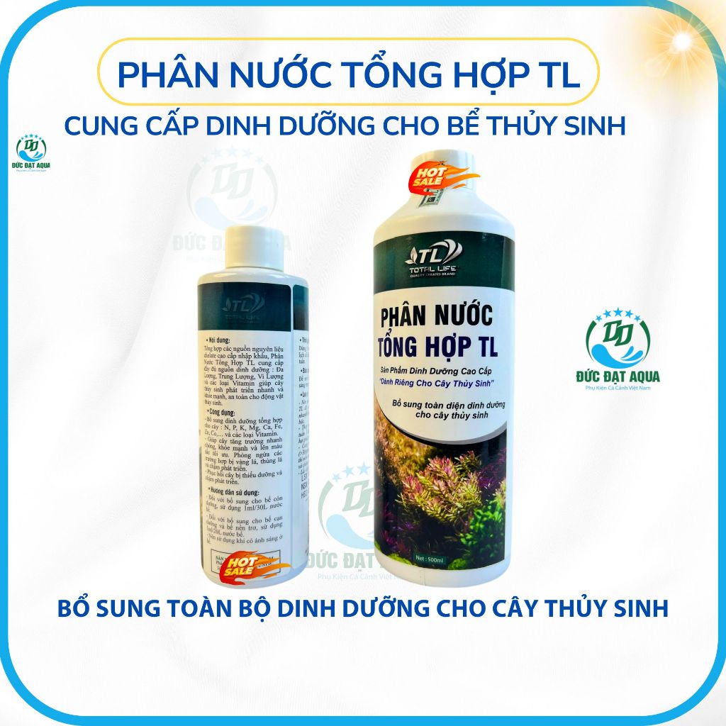 Phân nước tổng hợp TL cung cấp dinh dưỡng toàn diện giúp cây sinh trưởng mạnh, lên màu đẹp 9