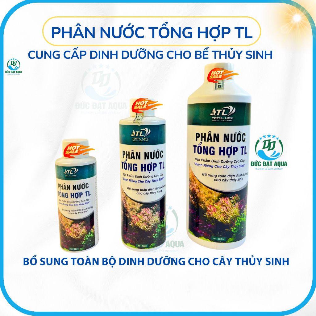 Phân nước tổng hợp TL cung cấp dinh dưỡng toàn diện giúp cây sinh trưởng mạnh, lên màu đẹp