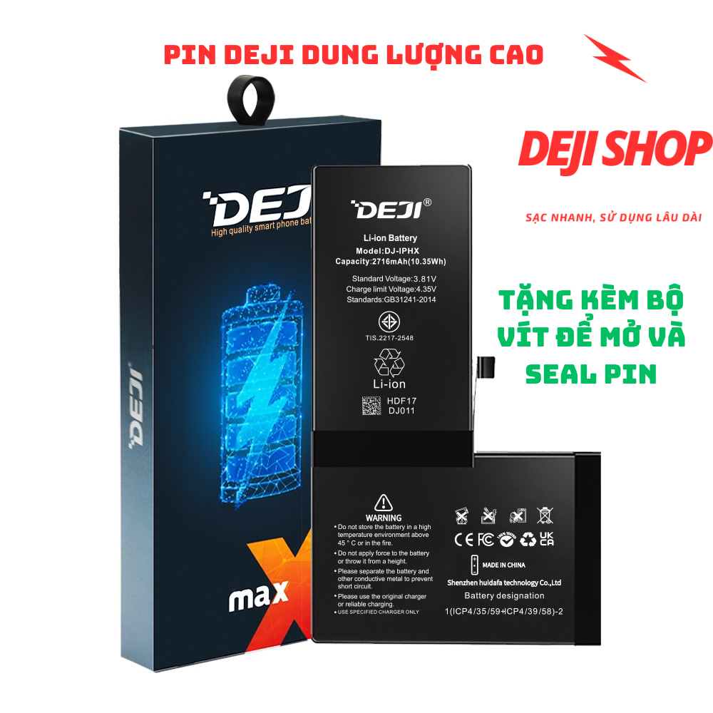 Pin Deji Dung Lượng Siêu Cao cho IP 6/6S/6P/6SP Bảo Hành 12 Tháng ...