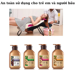 [SIÊU KÍCH THÍCH MỌC TÓC] Cặp dầu gội gừng mềm mượt, phục hồi tóc hư tổn, giảm gẫy rụng, giảm gàu