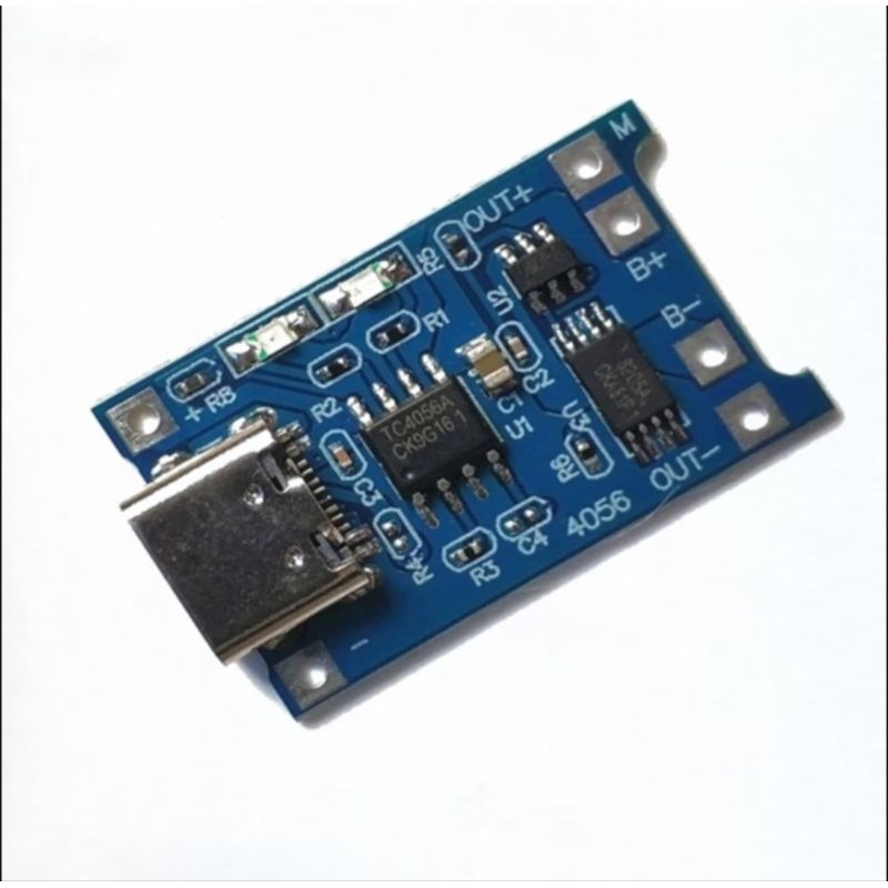 5 Mạch sạc pin 1s lithium-ion TP4056 1A  cổng type C  có bảo vệ pin khi sạc
