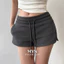 Quần Short Đùi Nữ Dáng Ôm Tôn Dáng Lưng Chun, Phong Cách Thể Thao mềm mịn lưng cao kèm dây rút kiều dáng trơn basic