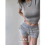 Quần Short Đùi Nữ Dáng Ôm Tôn Dáng Lưng Chun, Phong Cách Thể Thao mềm mịn lưng cao kèm dây rút kiều dáng trơn basic