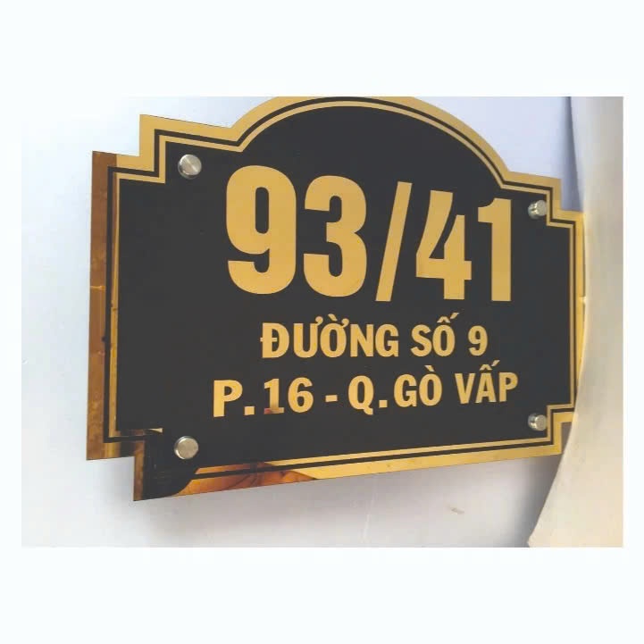 BIỂN SỐ NHÀ BIỆT THỰ VIILA CAO CẤP