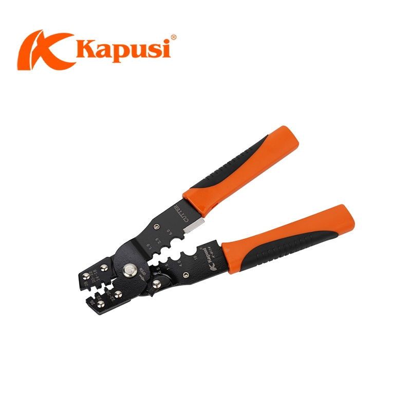 Kìm Bấm Cos Kapusi K-9110 - Dụng Cụ Tuốt Dây, Bấm Cos, Cắt Dây Tiện Lợi